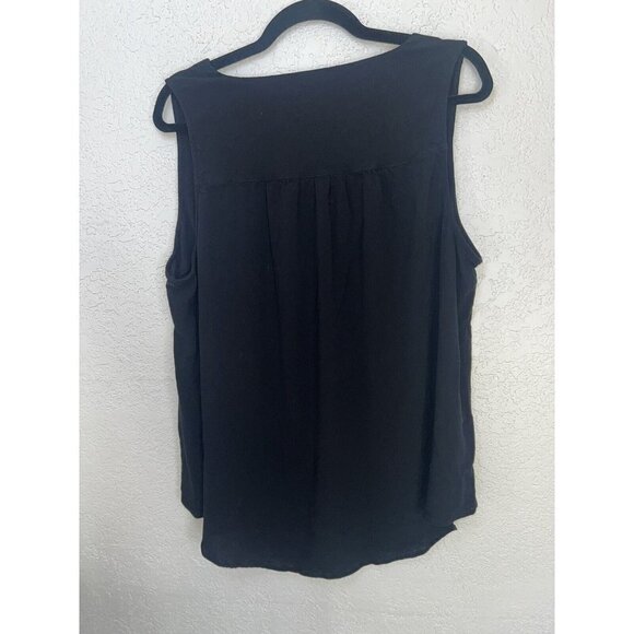 Torrid Women 3X Shirt  Top Harper Georgette Sleeveless Blouse V Neck 1E - Picture 6 of 8